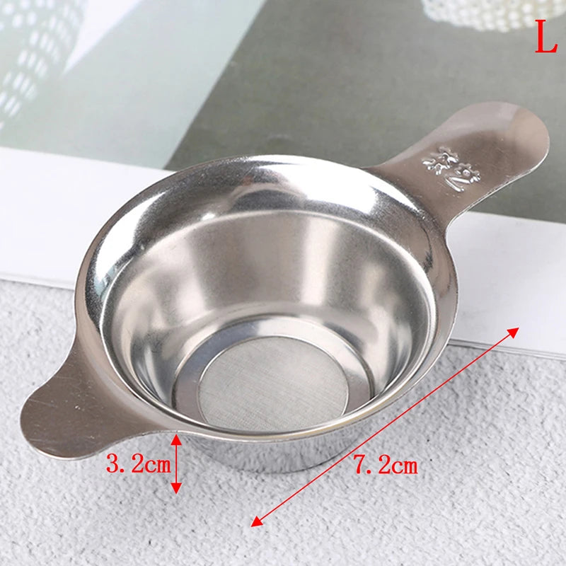 Stainless Steel Tea Strainer Filter Sieve for Leaf Tea & Spices - 2 Sizes