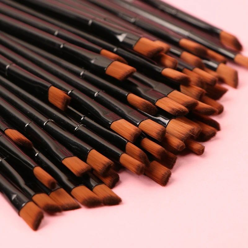 50/100pcs Makeup Brush Set - Eyebrow, Eyeshadow, Mascara & Blending Brushes
