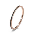 Thin Stackable Wedding Ring Set for Women - Enamel Stainless Steel, 1mm Wide