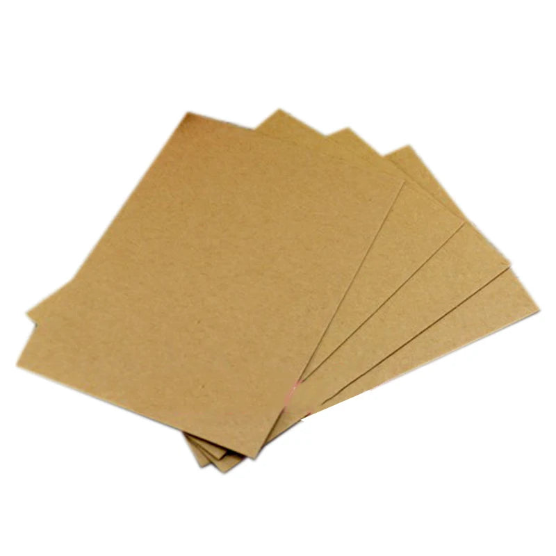 20PCS Blank Kraft Paper Postcards for DIY, Greeting, Message & Craft Projects