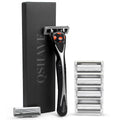 Black Spider Man Manual Razor Set with 6 Blades and Handle