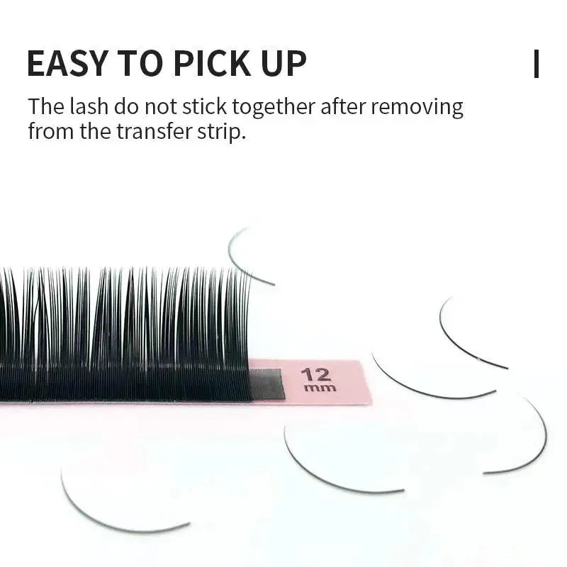 Natural Mink Eyelash Extensions Mix 8-15mm Handmade Korean PBT Faux Lashes