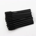 Disposable Makeup Brush Set 50Pcs Crystal Handle Eyelash & Eyebrow Applicators