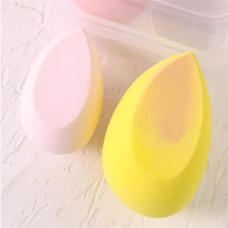4PCS Makeup Sponge Set - Soft Cosmetic Puff for Foundation & Powder