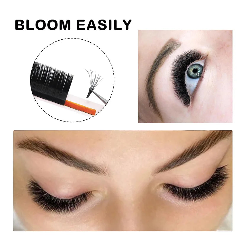 Mega Volume False Eyelashes Extension Kit - Auto Flowering Rapid Bloom Fans