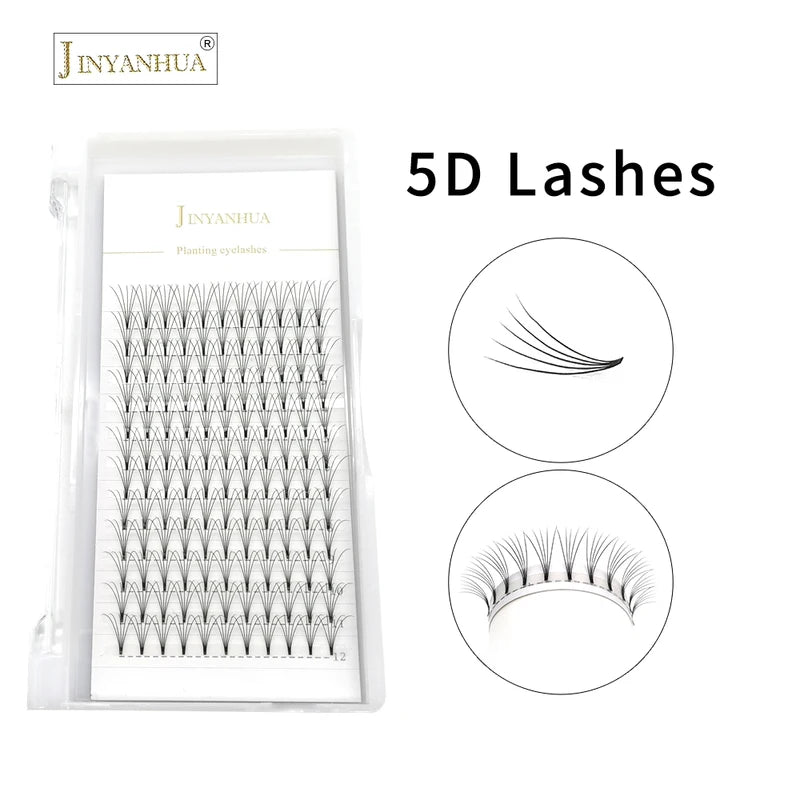 Premade Volume Lash Fans 2D-6D Short Stem Eyelash Extensions 0.07/0.10mm
