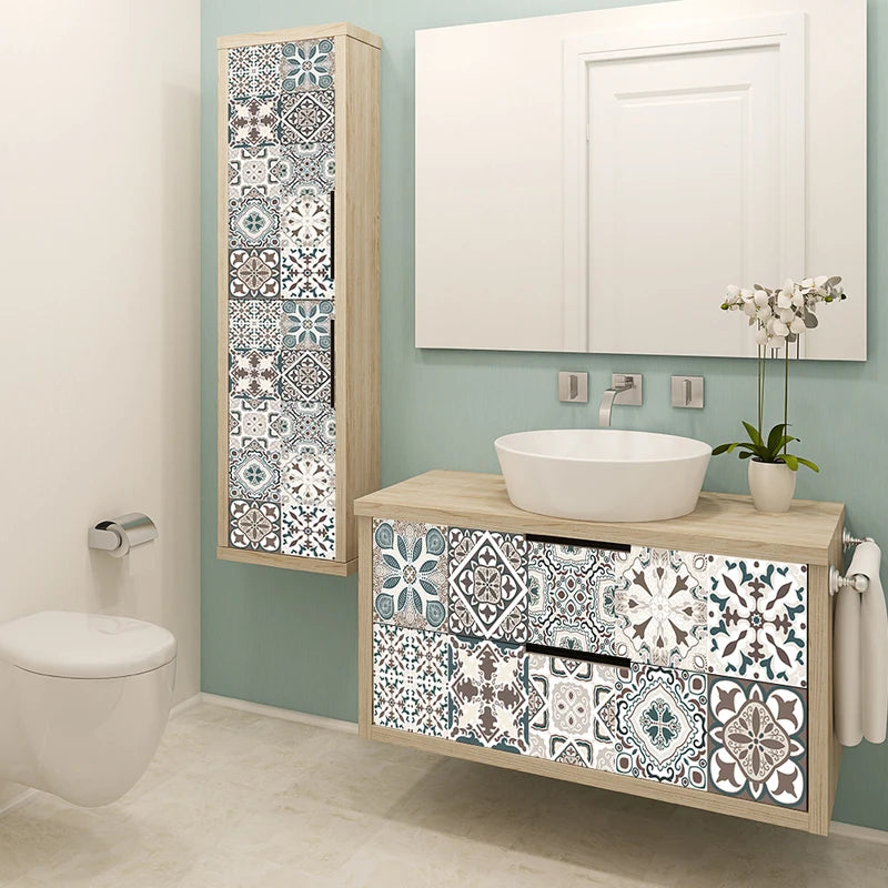 Self-Adhesive Wall Sticker Film for Backsplash & Floor - Matte PVC Decor