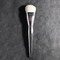 Professional Liquid Foundation Makeup Brush with Silver Chrome Finish - Dense Synthetic Bristles