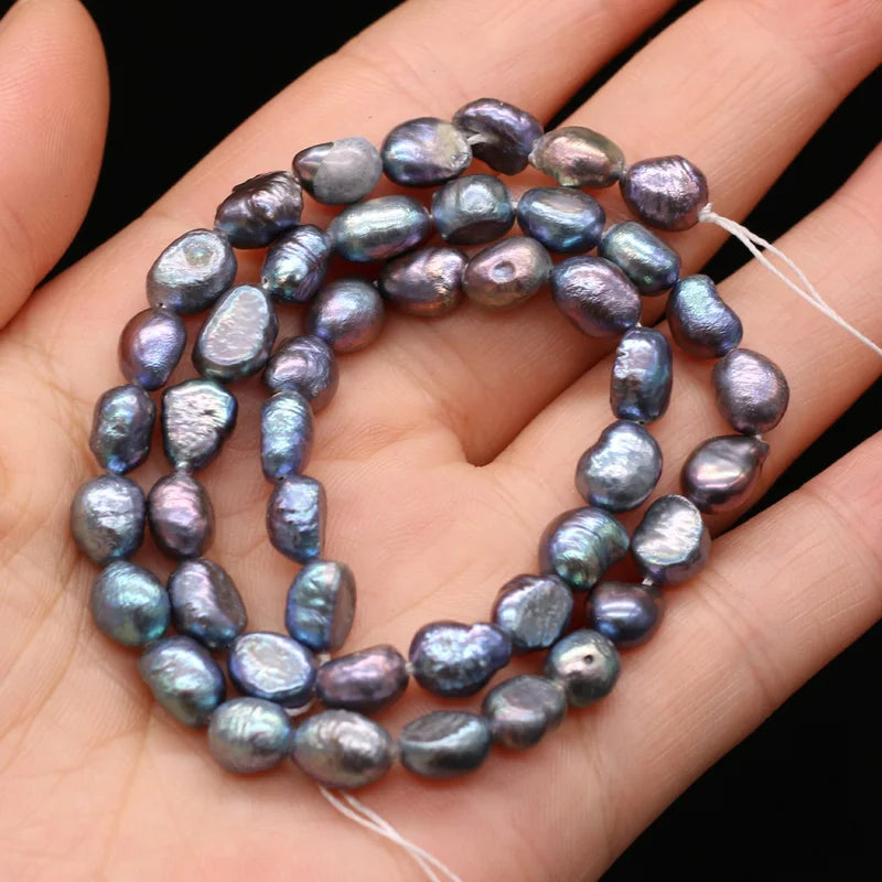 Natural Freshwater Pearl Beads for Jewelry Making Irregular Black Beads DIY Bracelets & Necklaces