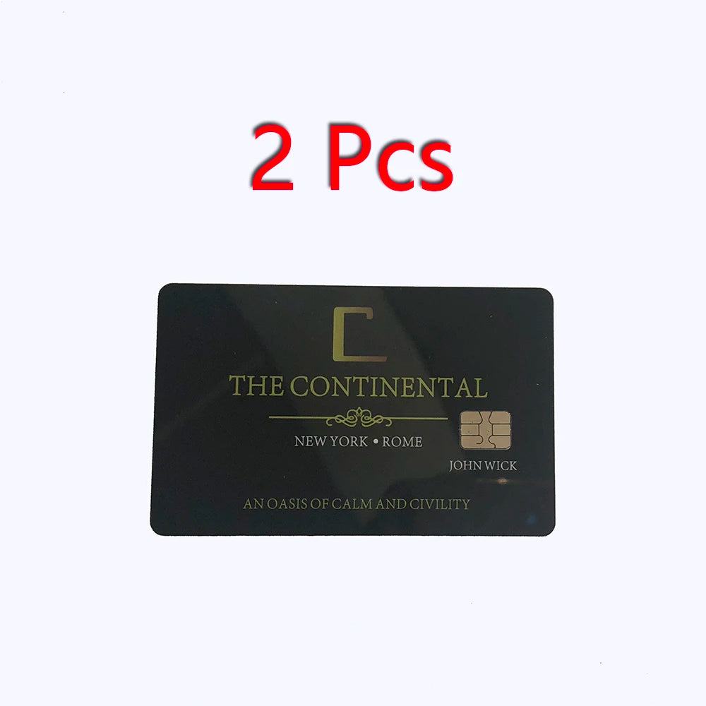 Cosplay Card Set - John Wick Continental Hotel Prop 2 Pcs for Costume