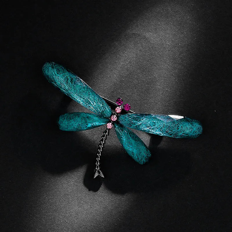 Vintage Dragonfly Brooch Pin for Women Insect Animal Jewelry