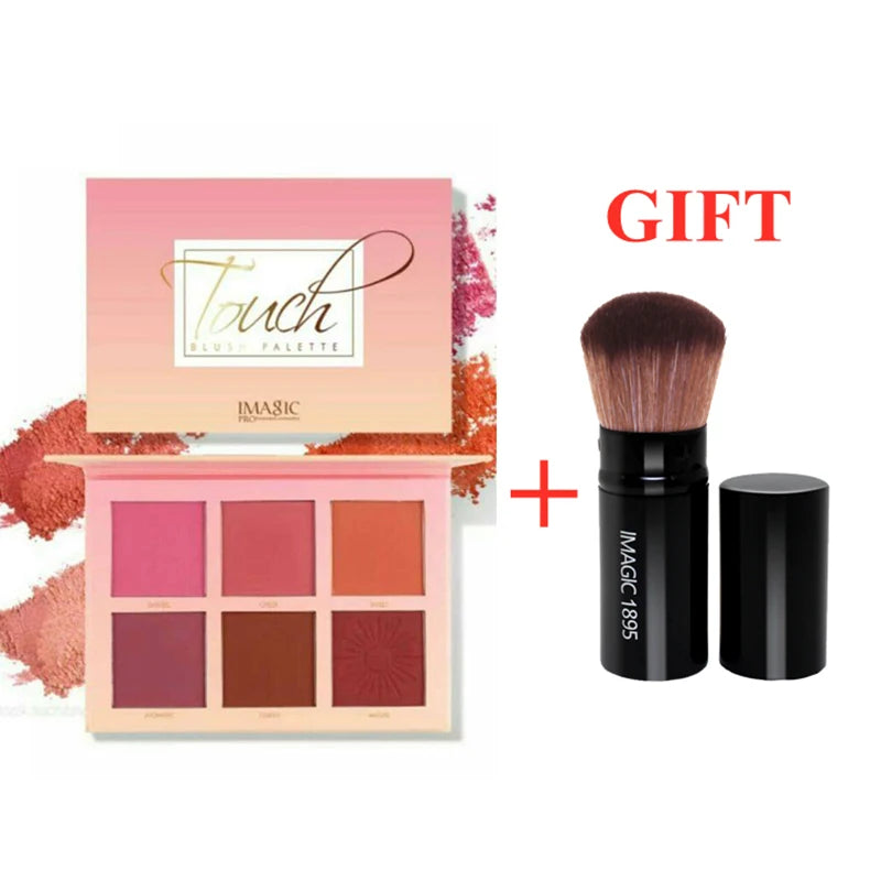 Professional Makeup Blush Palette 6 Colors | Cheek & Face Powder