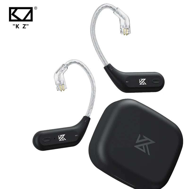 Bluetooth Ear Hook Upgrade Cable for KZ TRN CCA Wireless Earphones with Charging Case