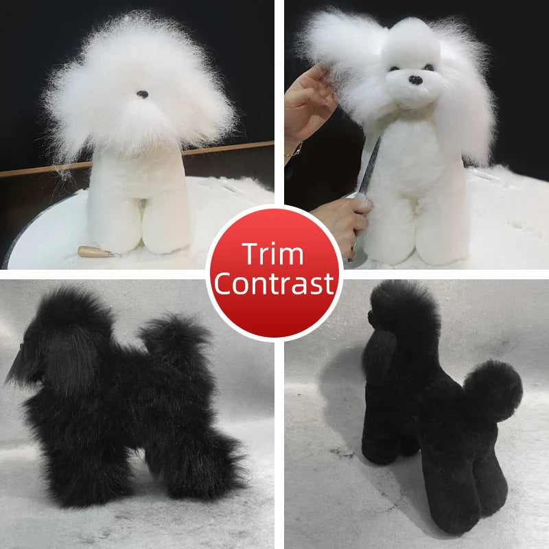 Fake Pet Hair for Dog Practice - Standard Poodle Whole Body Hair Simulation