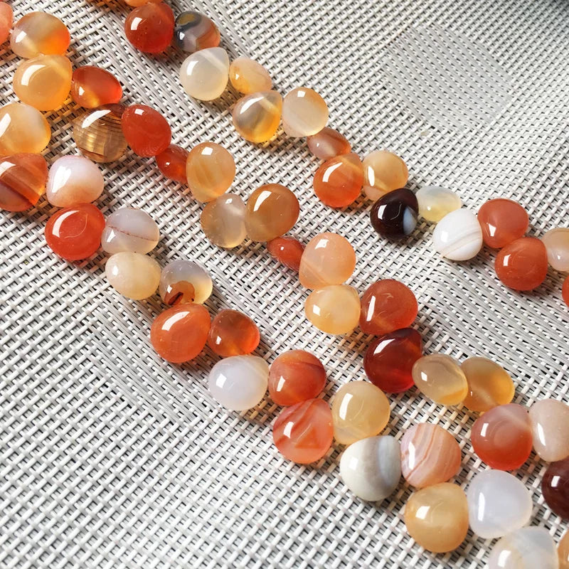 Natural Stone Water Drop Beads for Jewelry Making - Loose Crystal Beads 10x5mm