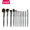 Professional Makeup Brush Set 11pcs - Eyeshadow, Lip, Foundation, Goat & Horse Hair