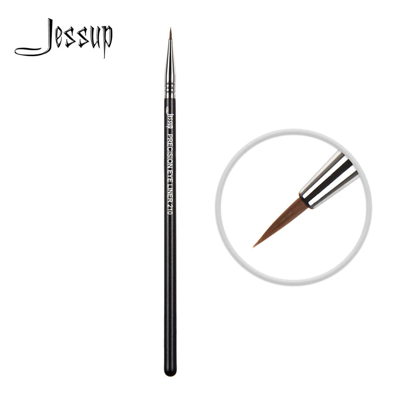 Precision Eyeliner Brush - Fine Synthetic Tip for Eye Makeup, Jessup S140