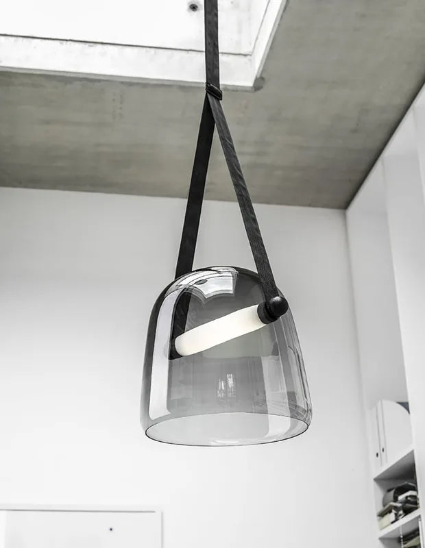 Modern Glass LED Pendant Light for Living Room & Bedroom - Indoor Decorative Lighting