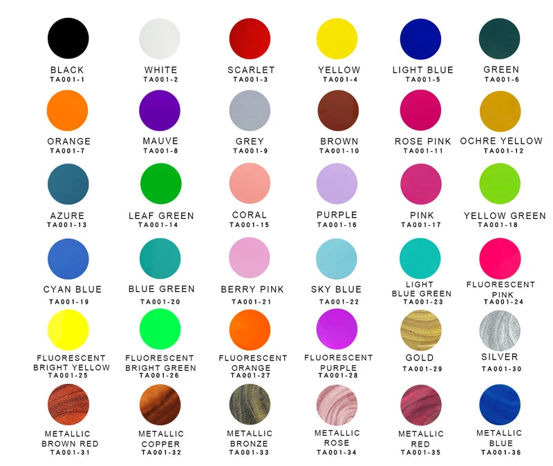 Acrylic Pouring Paint Set - 36 Vibrant Water-Based Colors for Art & Crafts