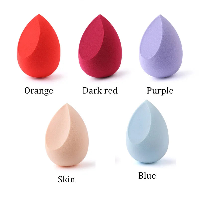 Makeup Sponge Set - Soft Cosmetic Blenders for Foundation & Powder - Multiple Colors
