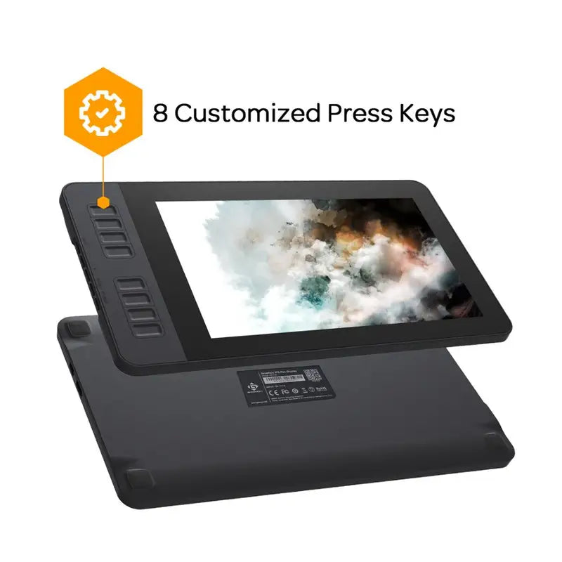 11.6 Inch Graphics Drawing Tablet with Full HD IPS Screen, 8 Shortcut Keys & Battery-Free Stylus