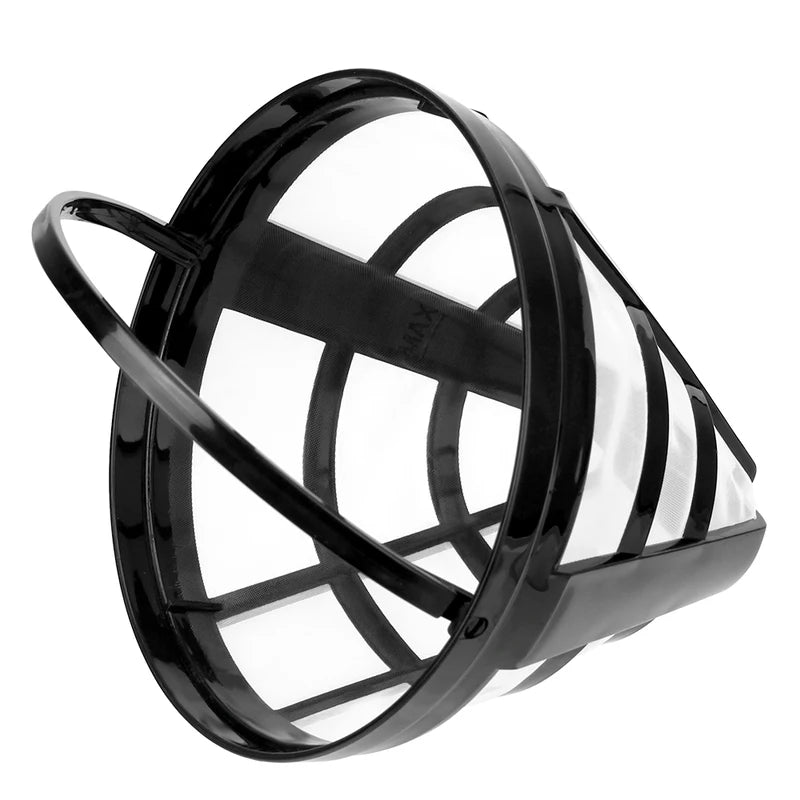 Reusable Coffee Machine Mesh Filter Basket for Most Coffee Makers - Black