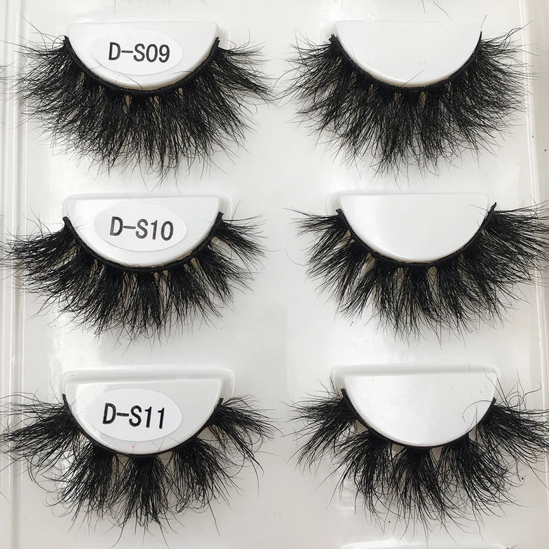 Wholesale Mink Eyelashes 10-50 Pairs Bulk Volume Fluffy Natural False Lashes