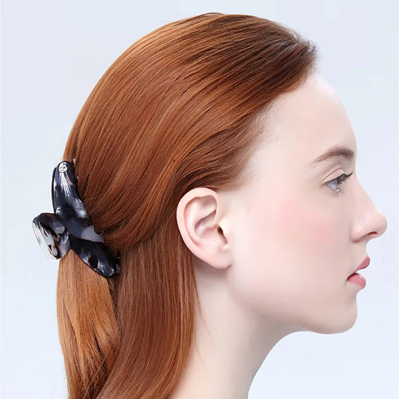 Large Acrylic Leopard Print Hair Claws Hairpins for Women & Girls - Party Gift Accessory