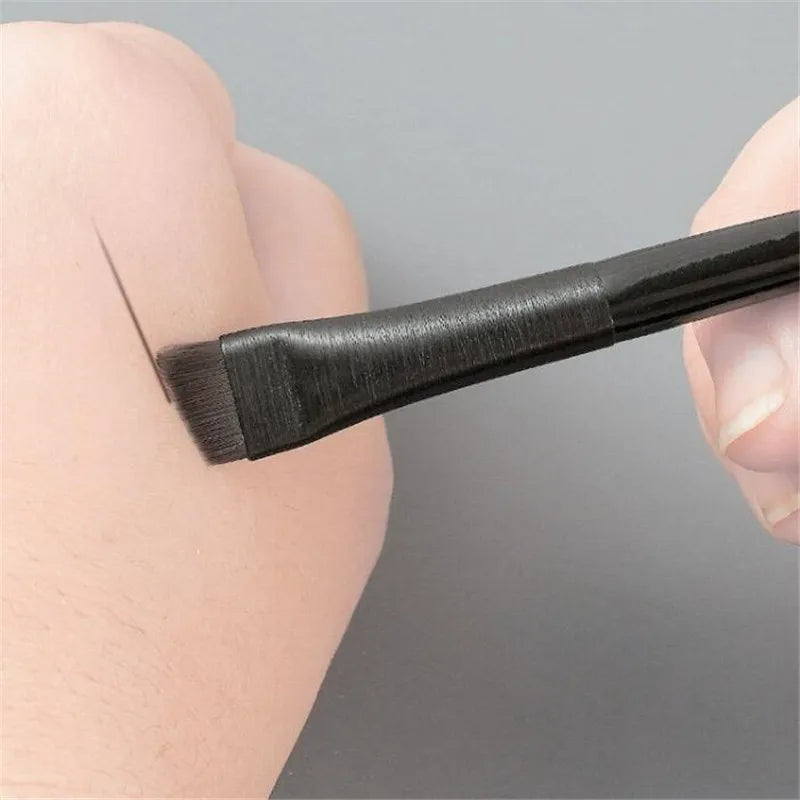 Fine Line Eyeliner and Eyebrow Makeup Brush Set - Professional Precision Tools