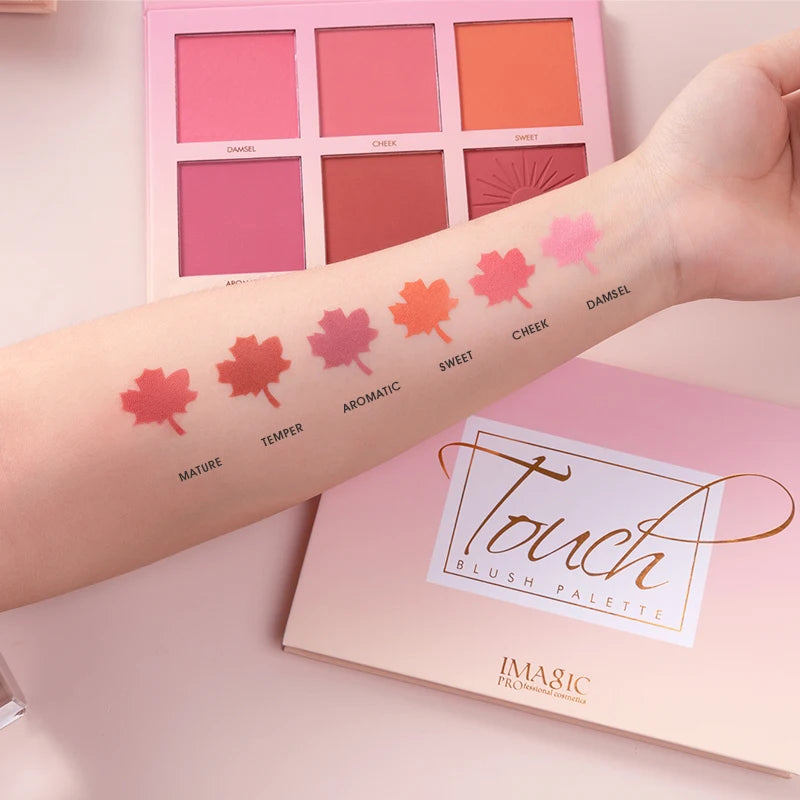 Professional Makeup Blush Palette 6 Colors | Cheek & Face Powder
