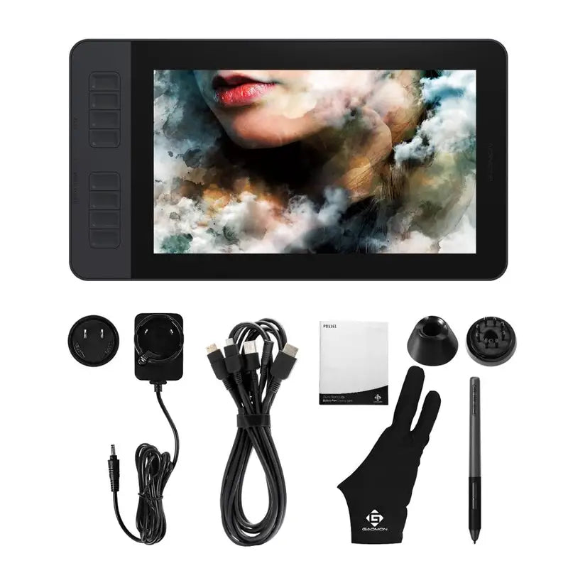 11.6 Inch Graphics Drawing Tablet with Full HD IPS Screen, 8 Shortcut Keys & Battery-Free Stylus