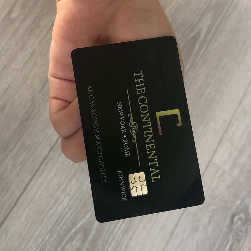 Cosplay Card Set - John Wick Continental Hotel Prop 2 Pcs for Costume