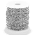 Stainless Steel Necklace Link Chain 1.5/2mm DIY Jewelry Making Accessories 5M