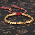 Handmade Tibetan Buddhist Rope Bracelet for Women & Men with Copper Beads