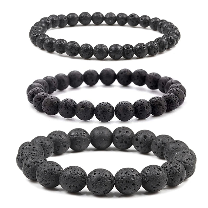 Charm Bracelet Natural Stone Beads Elastic Jewelry for Men Women 6/8/10mm