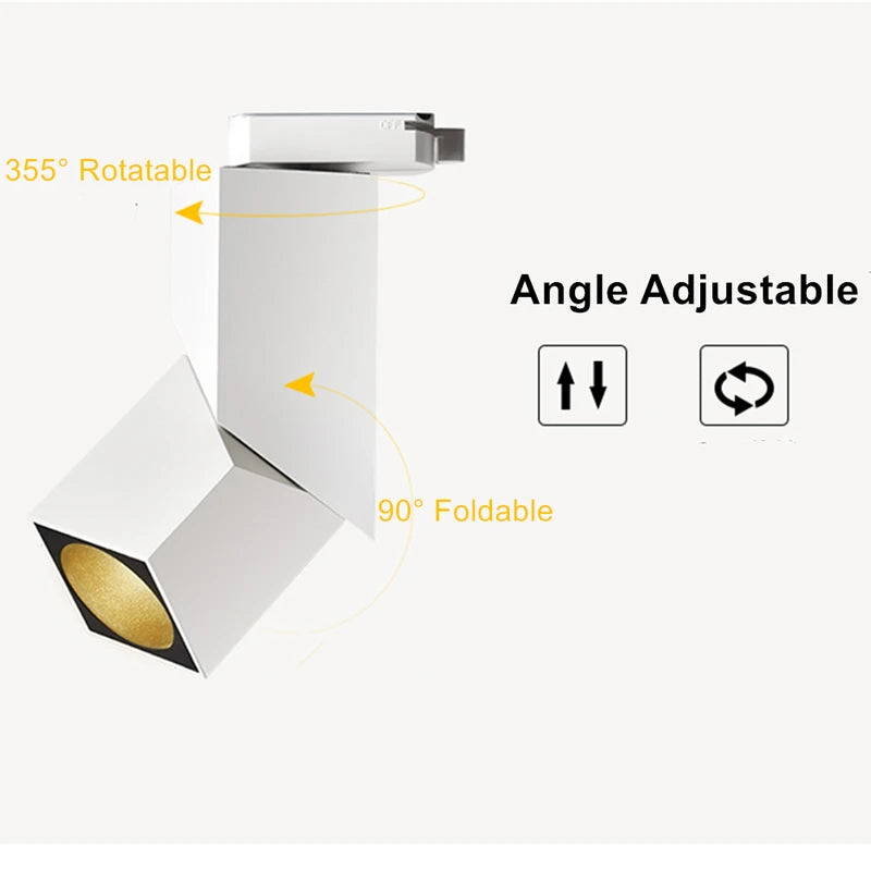 Dimmable LED Track Lights Ceiling Rail Lamp for Home Living Room Decor