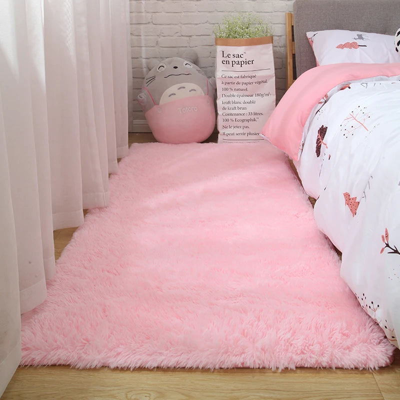 Kids Bedroom Carpet Soft Fluffy Rug for Children’s Room Living Room Decor