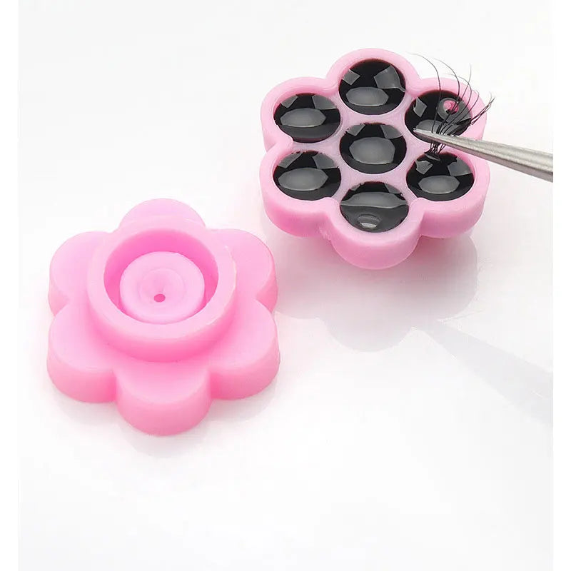 100pcs Eyelash Extension Glue Holder Cups Fan Lash Makeup Tool