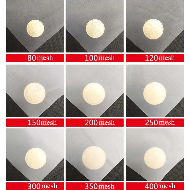 Nylon Mesh Water Filter Screen 80-500 Mesh Micron Food & Paint Purification