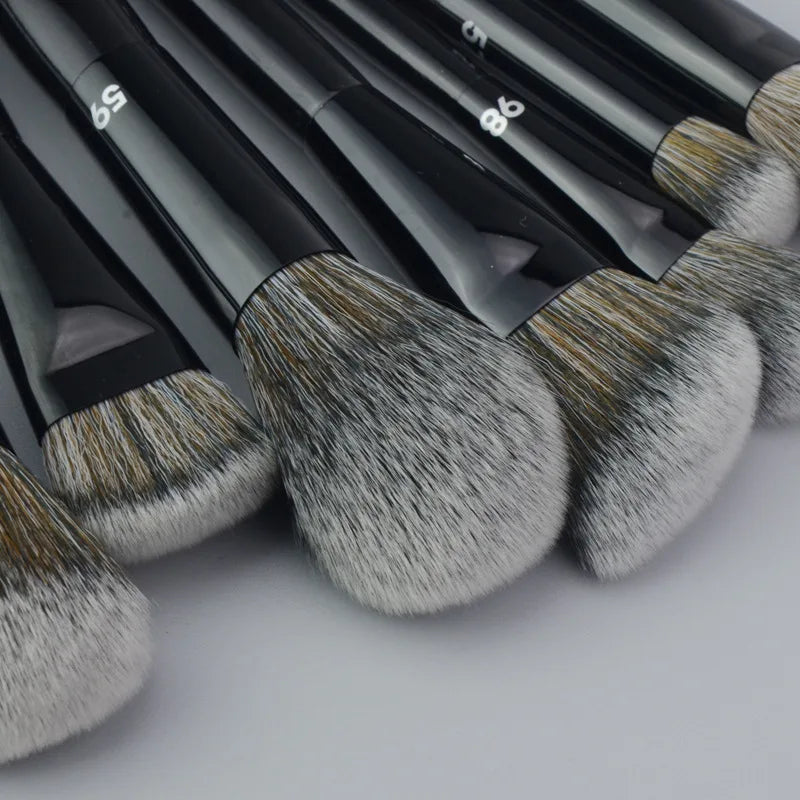 Makeup Brush Set for Face and Eye Contouring - Ultra Soft Tapered Blender, Highlight, Brow & Eye Shadow Tools