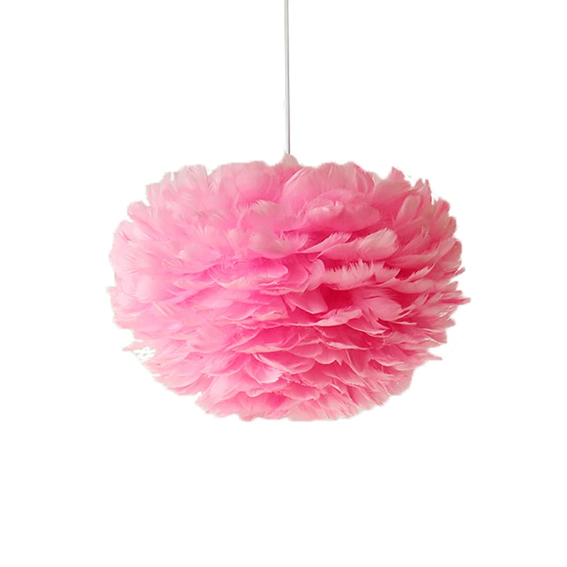 Large Goose Feather Chandelier for Living Room and Bedroom - Modern Lighting Fixture