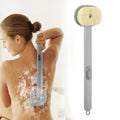 Long Handle Bath Shower Brush with Soft Bristles and Built-in Body Wash Reservoir