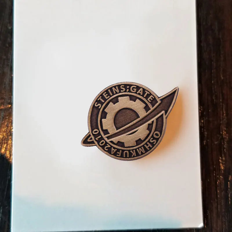Steins;Gate Anime Badge Pin Brooch Copper Clutch Accessory