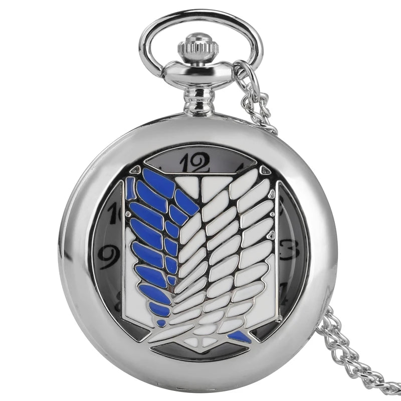 Antique Retro Quartz Pocket Watch Chain Necklace with Pendant - Unisex Gift