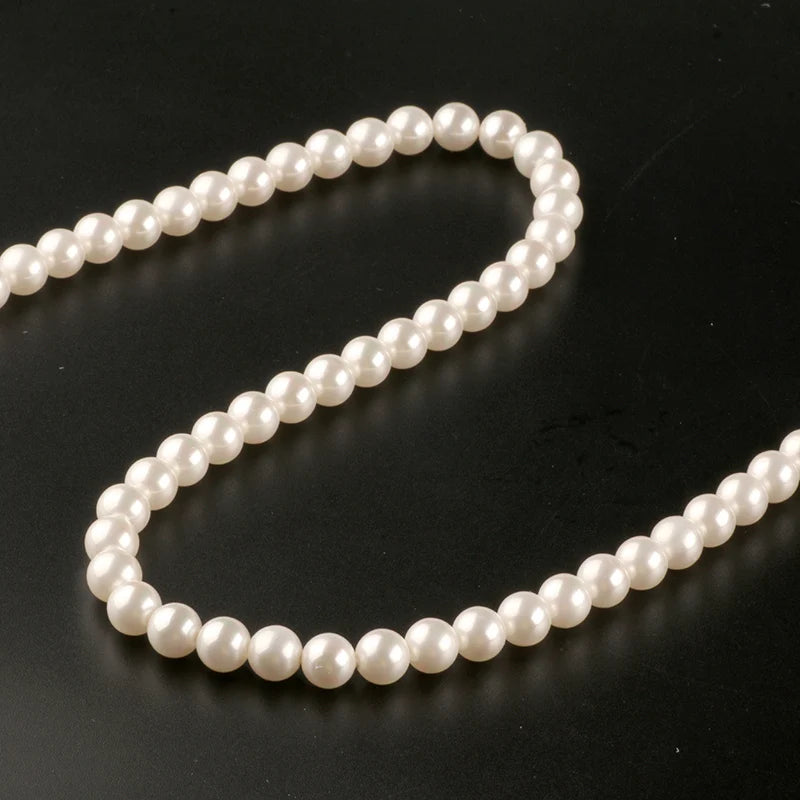 Natural Shell Pearl Beads for Jewelry Making - 2mm to 14mm, 15 Inch Strands