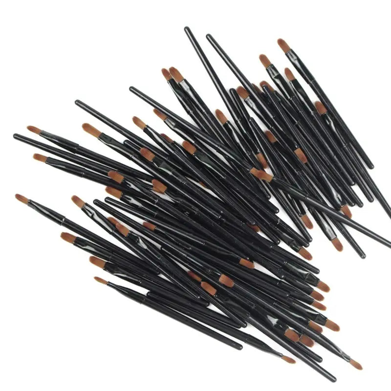 Disposable Lip Brush Applicators 50Pcs - Lip Gloss & Lipstick Makeup Tools