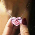 Big Heart CZ Pendant Necklace for Women - Versatile Statement Jewelry