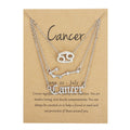 12 Zodiac Sign Necklace Set for Women - Constellation Pendant Jewelry Gift