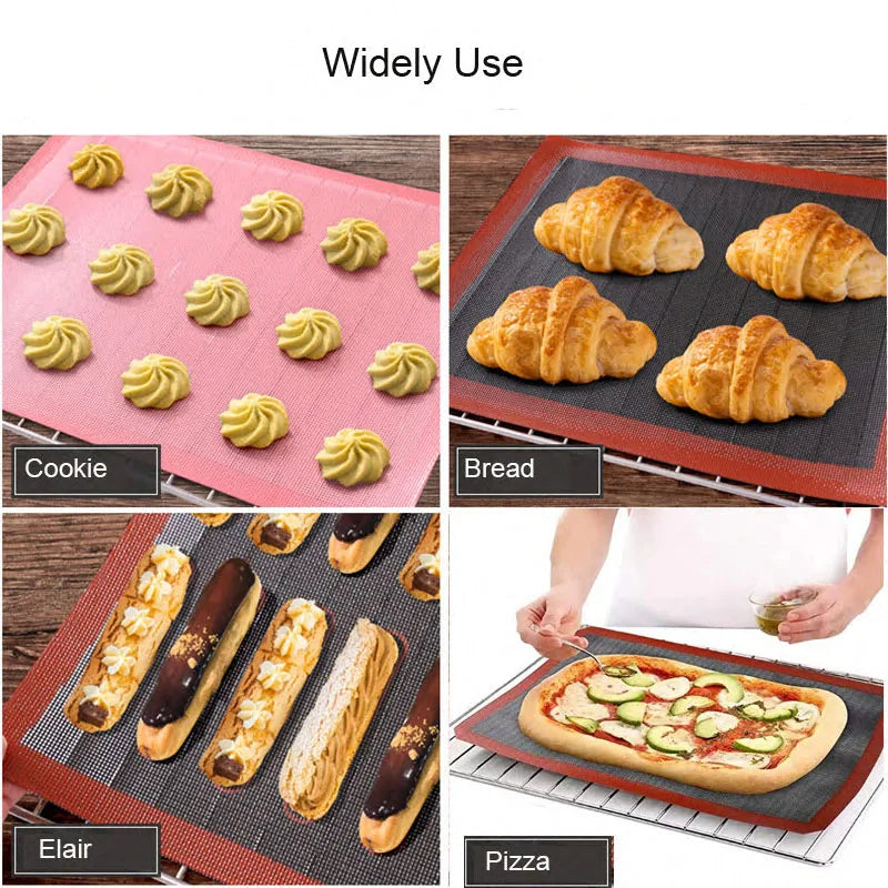 Perforated Silicone Baking Mat Non-Stick Oven Liner for Cookies Bread Macarons
