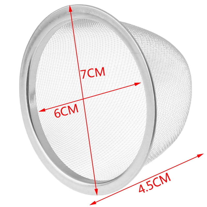 Stainless Steel Tea Strainer Filter Sieve for Leaf Tea & Spices - 2 Sizes
